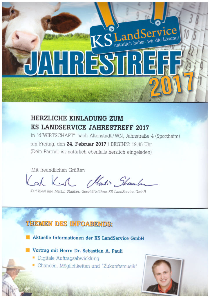 Einladung Jahrestreff 2017